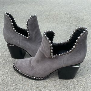 Alexander Wang Gabi Cut Out Mink Suede Boots